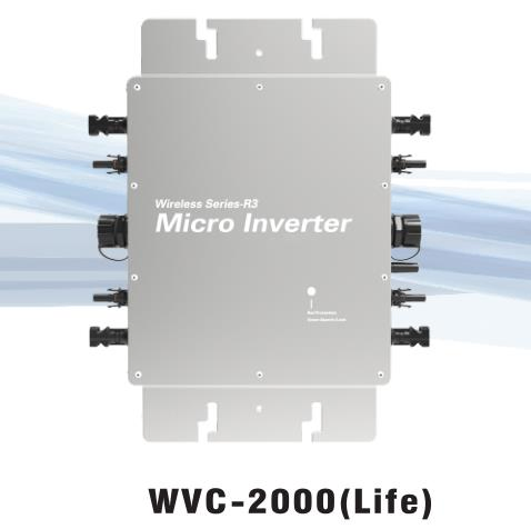 IP65 Waterproof Solar Grid Tie Micro Inverter Wvc 2000W 2400W 2800W Wireless Communication Monitoring System