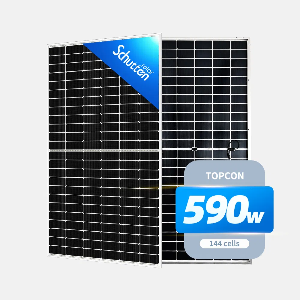 Bifacial Dual Glass Solar Panels 575W 580W 600W New Product Schutten Brand Solar PV Module