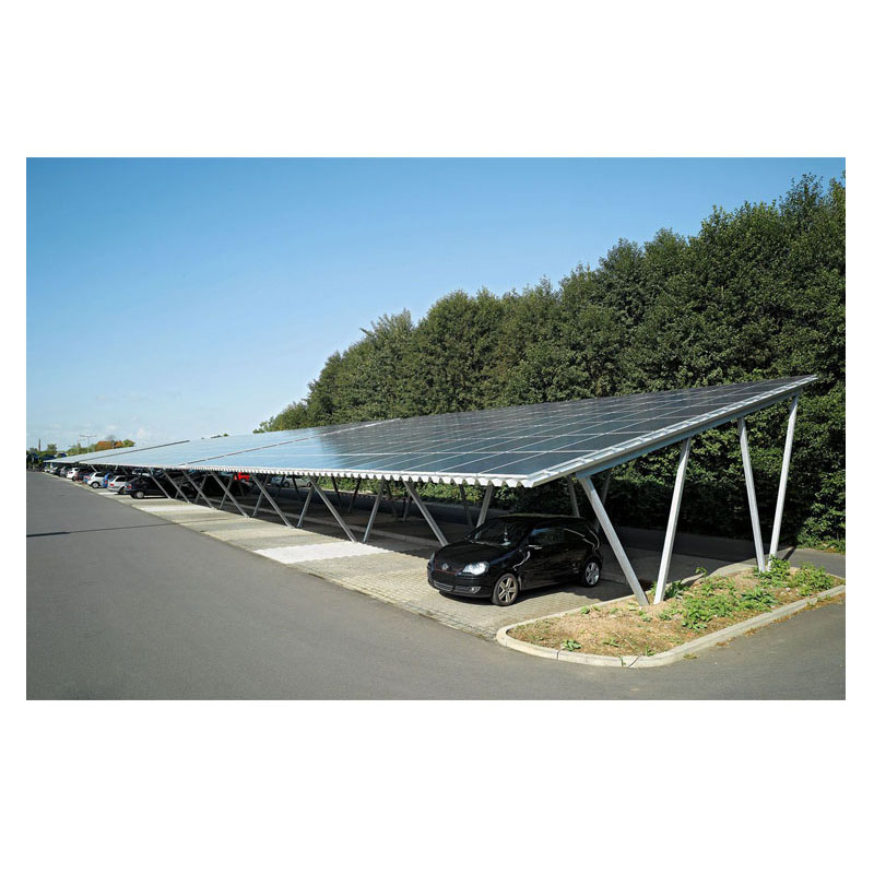 Adjustable 1 MW Grounding System Ground Mount Steel Solar Carports