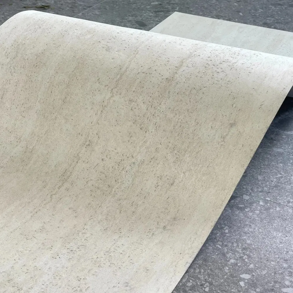 2mm Exterior Decoration Soft Stone Tiles 3D Travertine Flexible Stone Panel Sheets