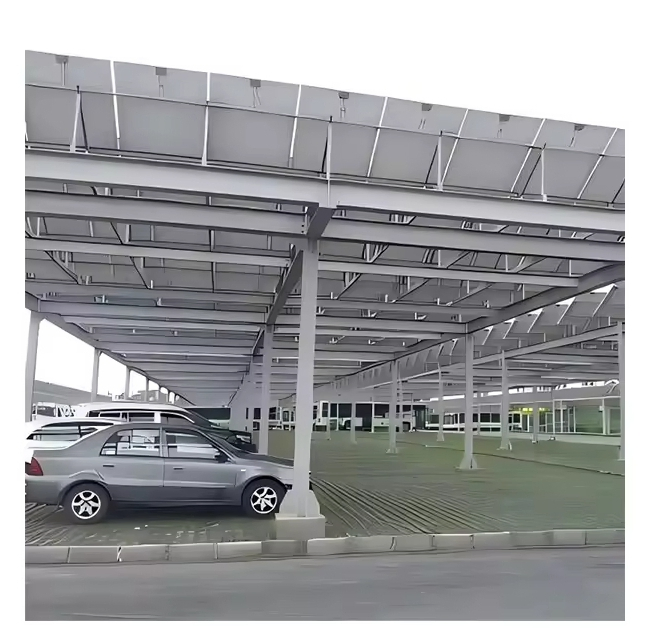 Solar PV Waterproof Parking Structure Photovoltaic Carport Installation System