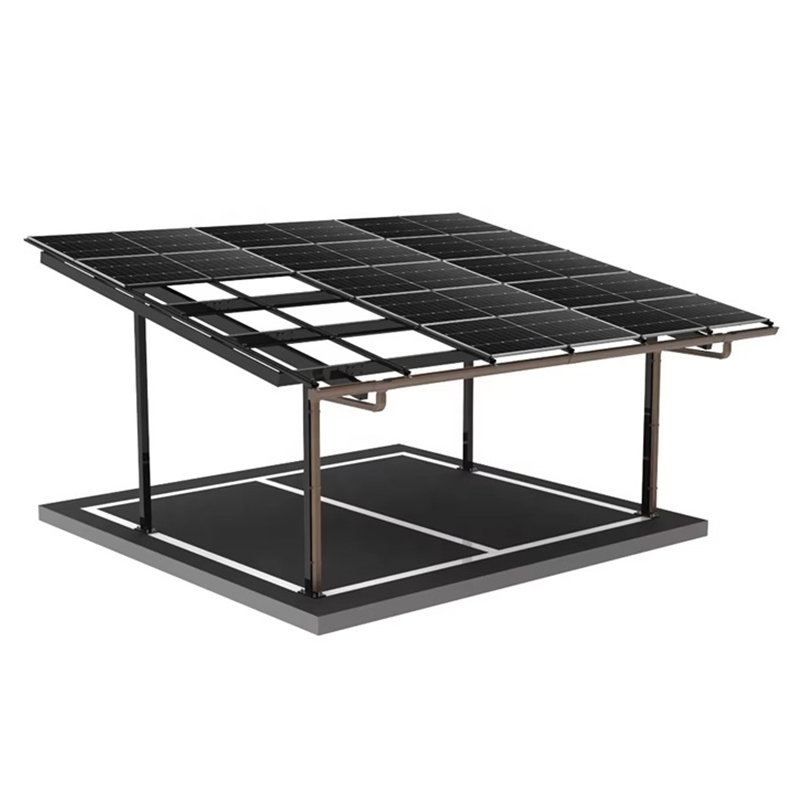 Sturdy Solar Customized Solar Carport Shed Structure Canopy Car Parking