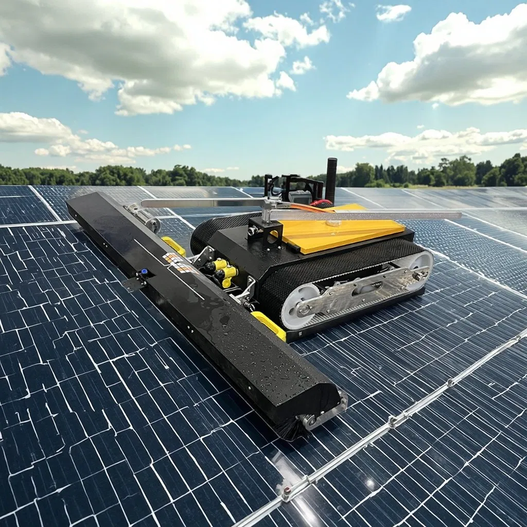 Mk-Ly-03 Photovoltaic Panel Cleaning Robot Solar Panel Assembly Cleaning Equipment Can Be Customized National Case