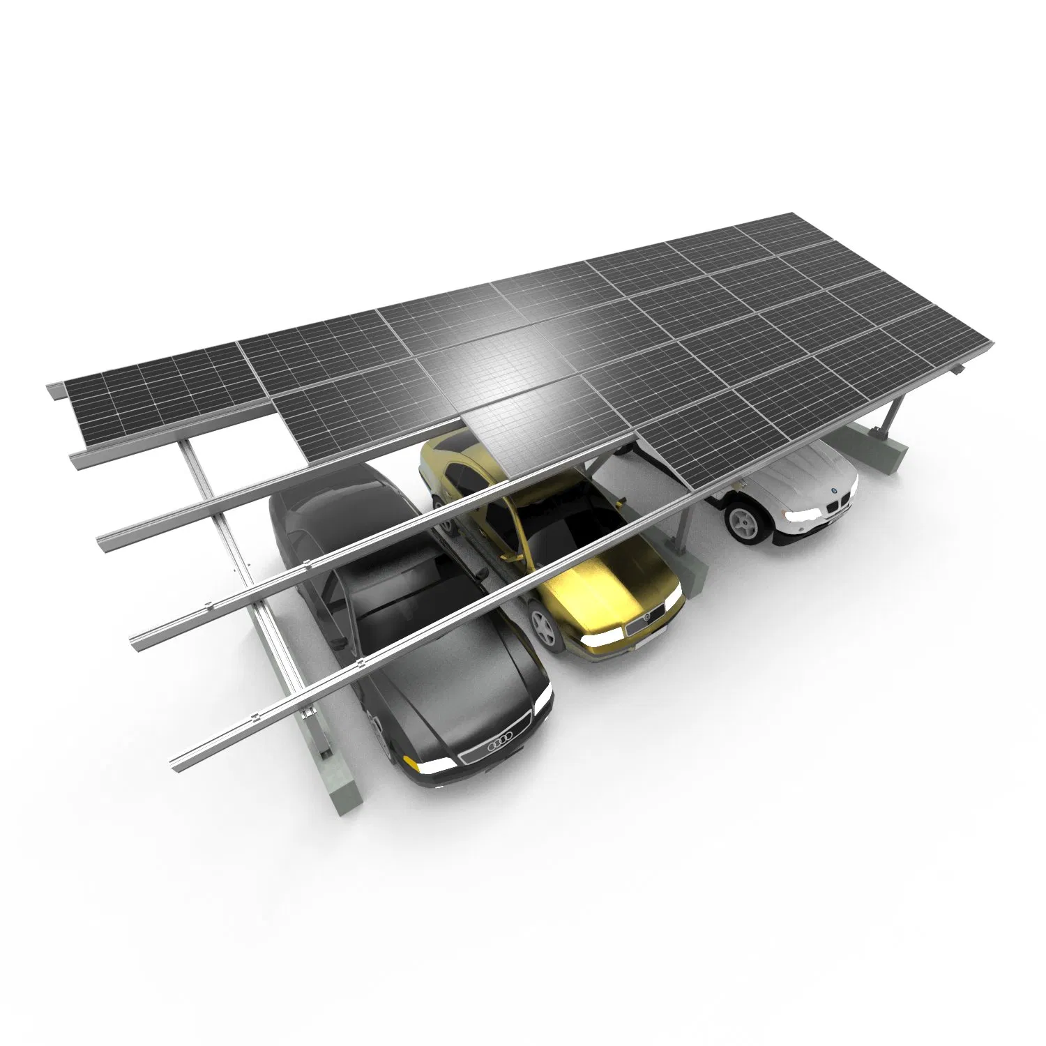 Wholesale Concrete Fixed Ground Structure Support Solar Carport Mounting System