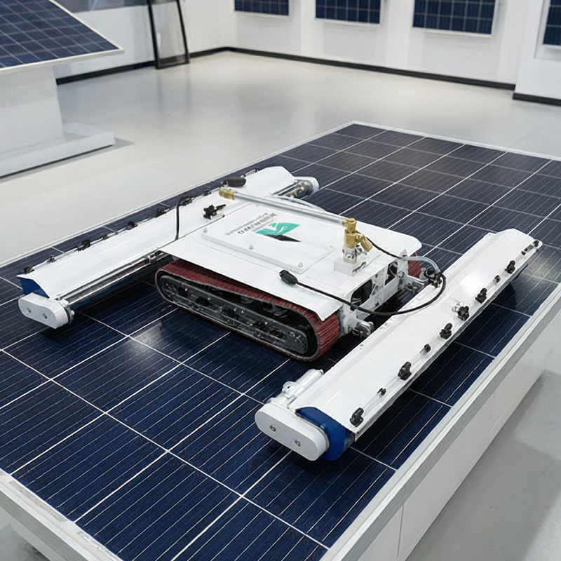 Anti-Dropping Cleaner Solar Panel Cleaning Equipment Photovoltaic Robot Dedicated to PV Plants