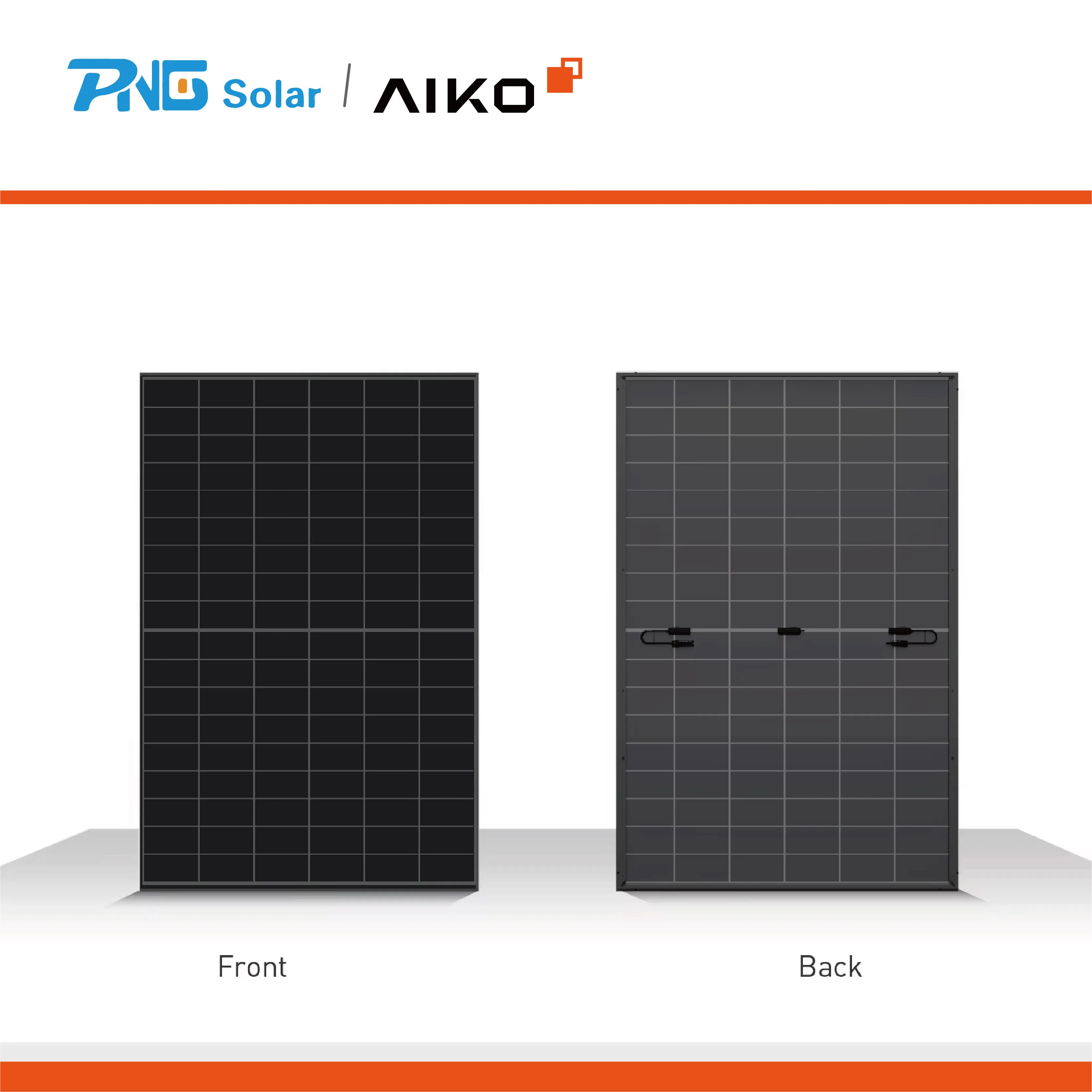 Aiko Solar Neostar 2s+ Dual-Glass Module 440W 445W 450W 455W 460W N Type ABC Bifacial Full Black Solar Panels