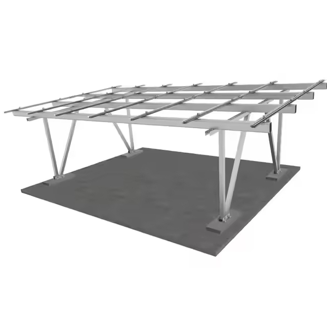Solar PV Waterproof Parking Structure Photovoltaic Carport Installation System