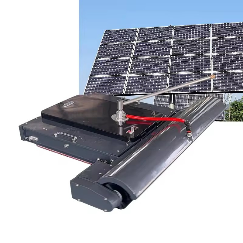 Solar Photovoltaic Panel Automatic Cleaning Robot Remote Control New Photovoltaic Panel Cleaning Machine
