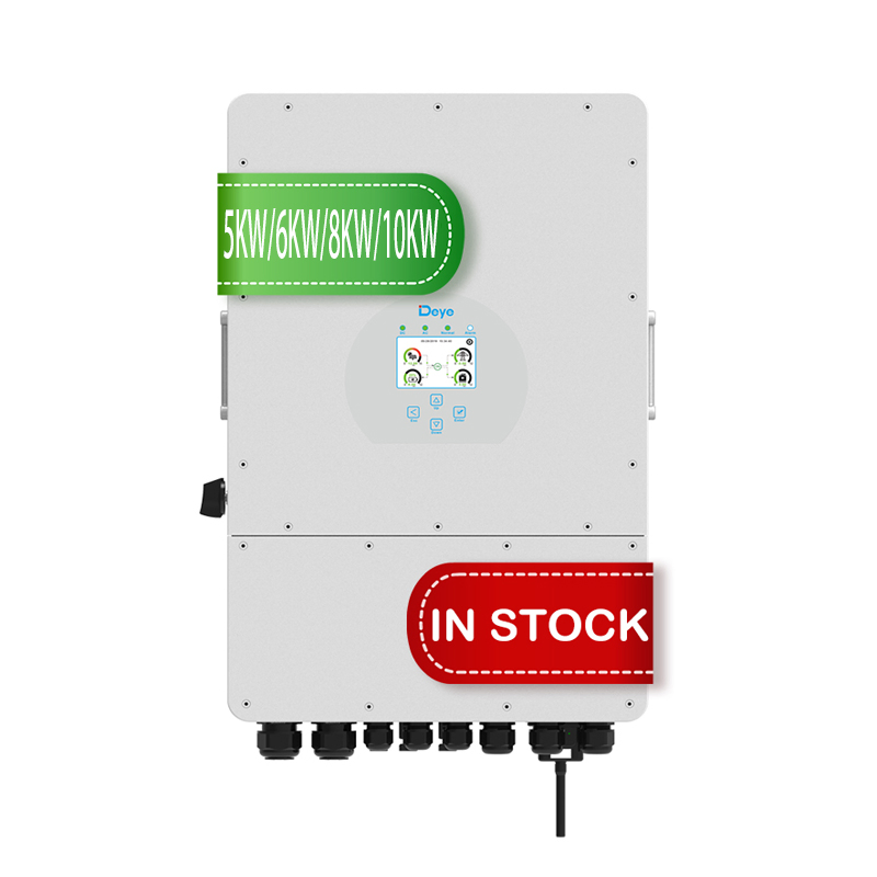 Deye MPPT Hybrid Solar Inverter 8kw 10 Kw 12kw 15kw 20kw 30kw 50kw 3 Three Phase String Solar Inverter with Battery