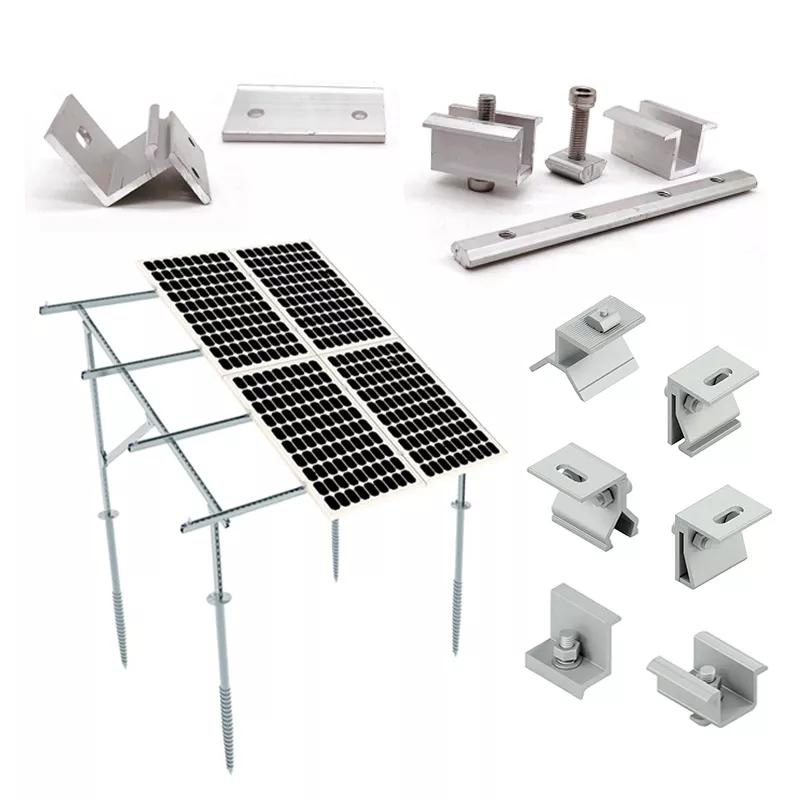 Top Solar Roof Carport Racking Mounting System Aluminum Solar Low Price Structure
