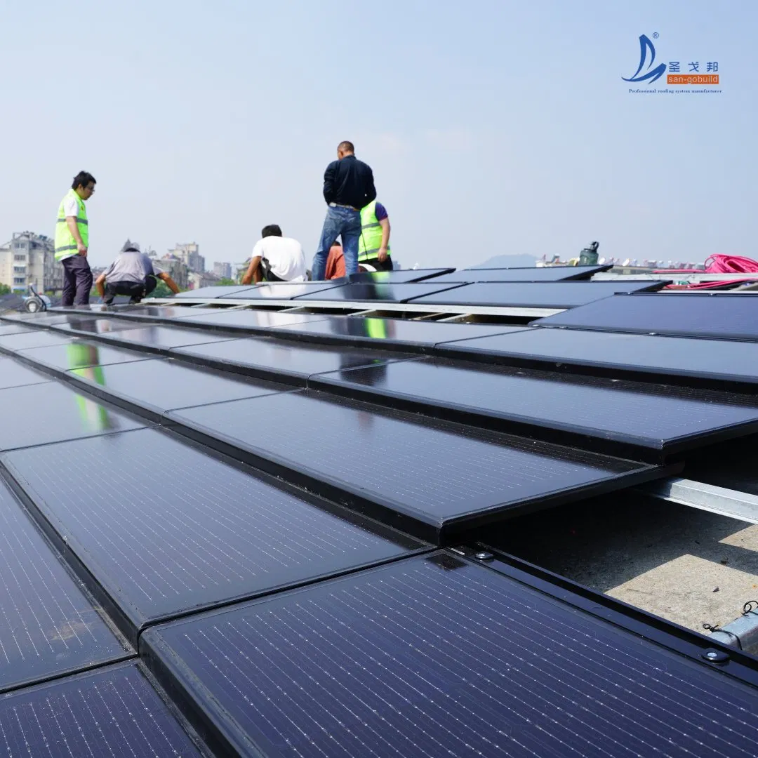 100W Chinese Solar Roof Tiles System BIPV Roof Solar Panel Tiles for Cost Save