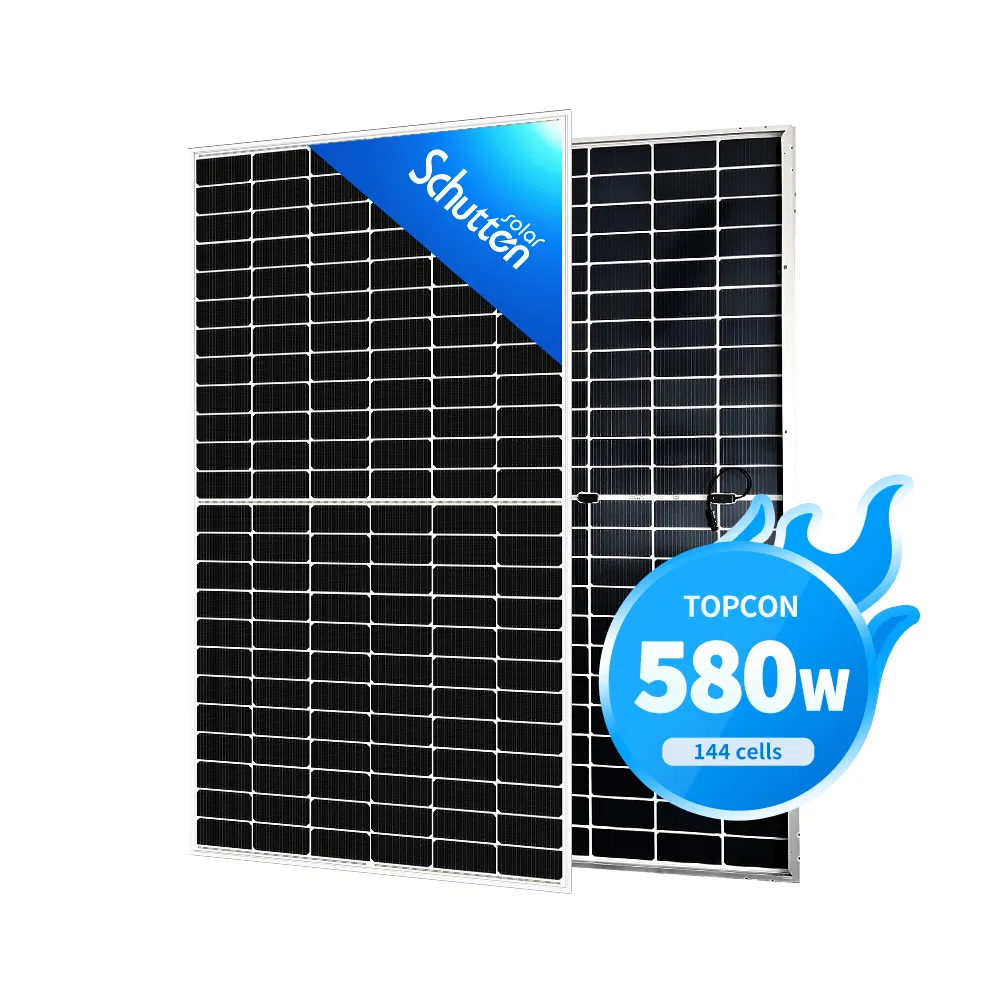 Bifacial Dual Glass Solar Panels 575W 580W 600W New Product Schutten Brand Solar PV Module