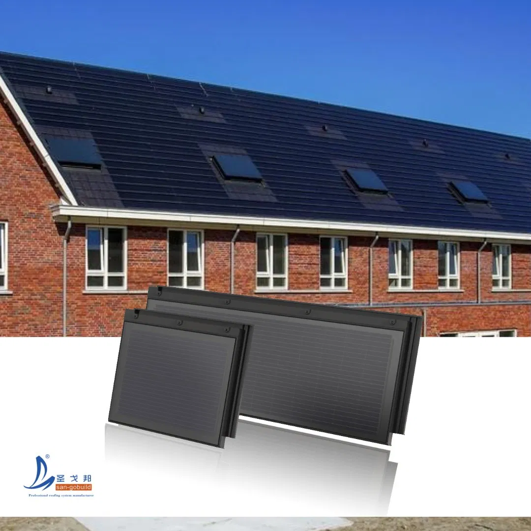 Wonergy Solardachziegel BIPV Solar Power Roof System Solar Roof Tile