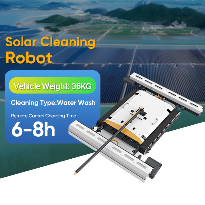 Higher Speed Double Efficiency Solar Panel Cleaning Robot Remote Control Water Cleaning for Photovoltaic Panel