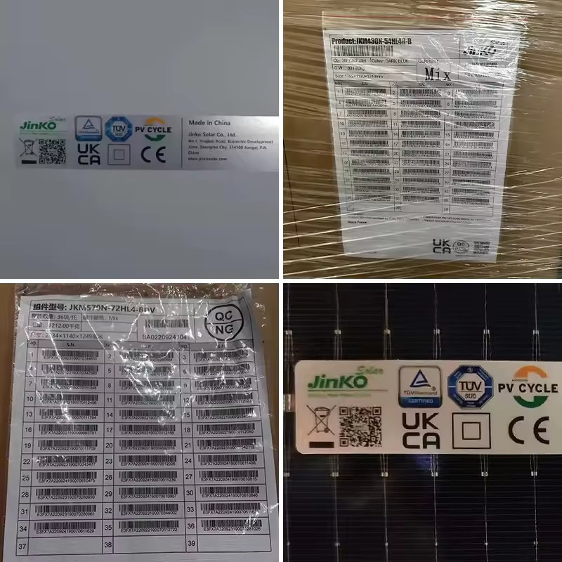 Jinko Tiger Neo N-Type Bifacial Photovoltaic Module 615W 620W 625W 630W 635W Watt Solar Panels with Dual Glass in Stock