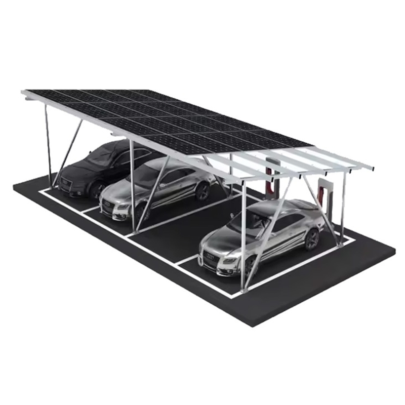 Sturdy Solar Customized Solar Carport Shed Structure Canopy Car Parking