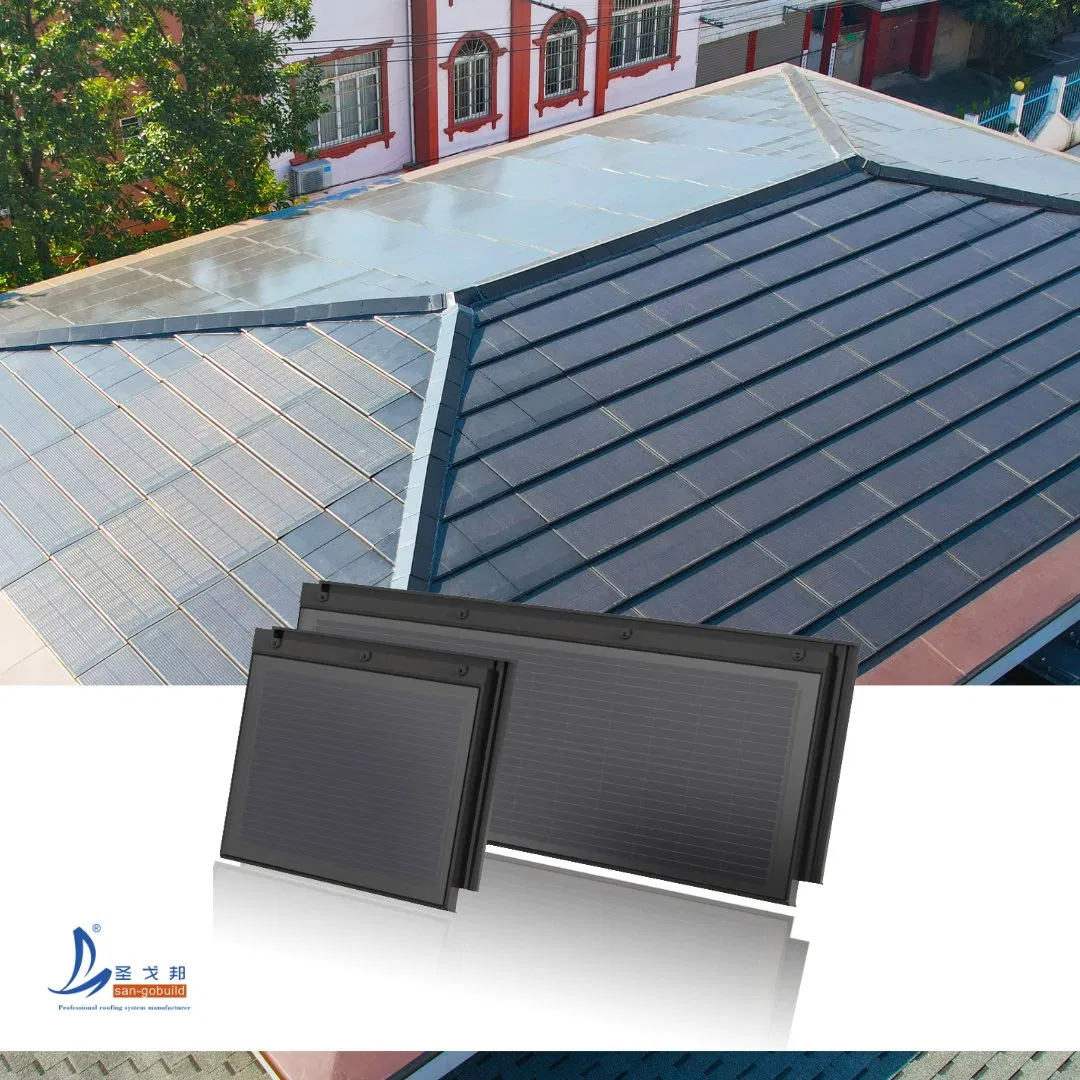 Wonergy Solardachziegel BIPV Solar Power Roof System Solar Roof Tile