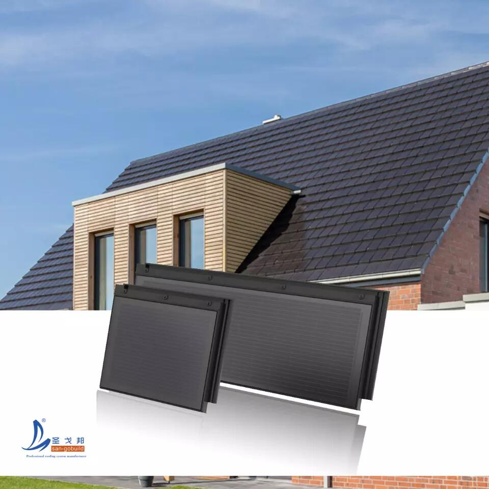 EEG Germany BIPV Solar Module Integrated &amp; Roof Tile 2 in 1 Solar Roof Tiles