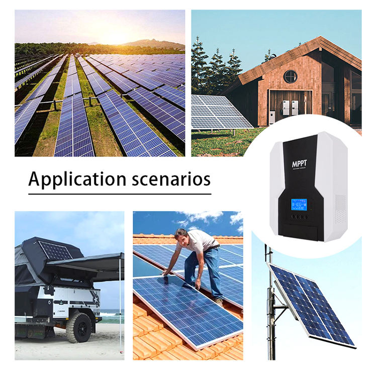 Hot Sale Wholesale 40 60 80 100 120A Lithiumn Regulators 12/24/36/48V Auto MPPT Solar Charger Controller for Solar System