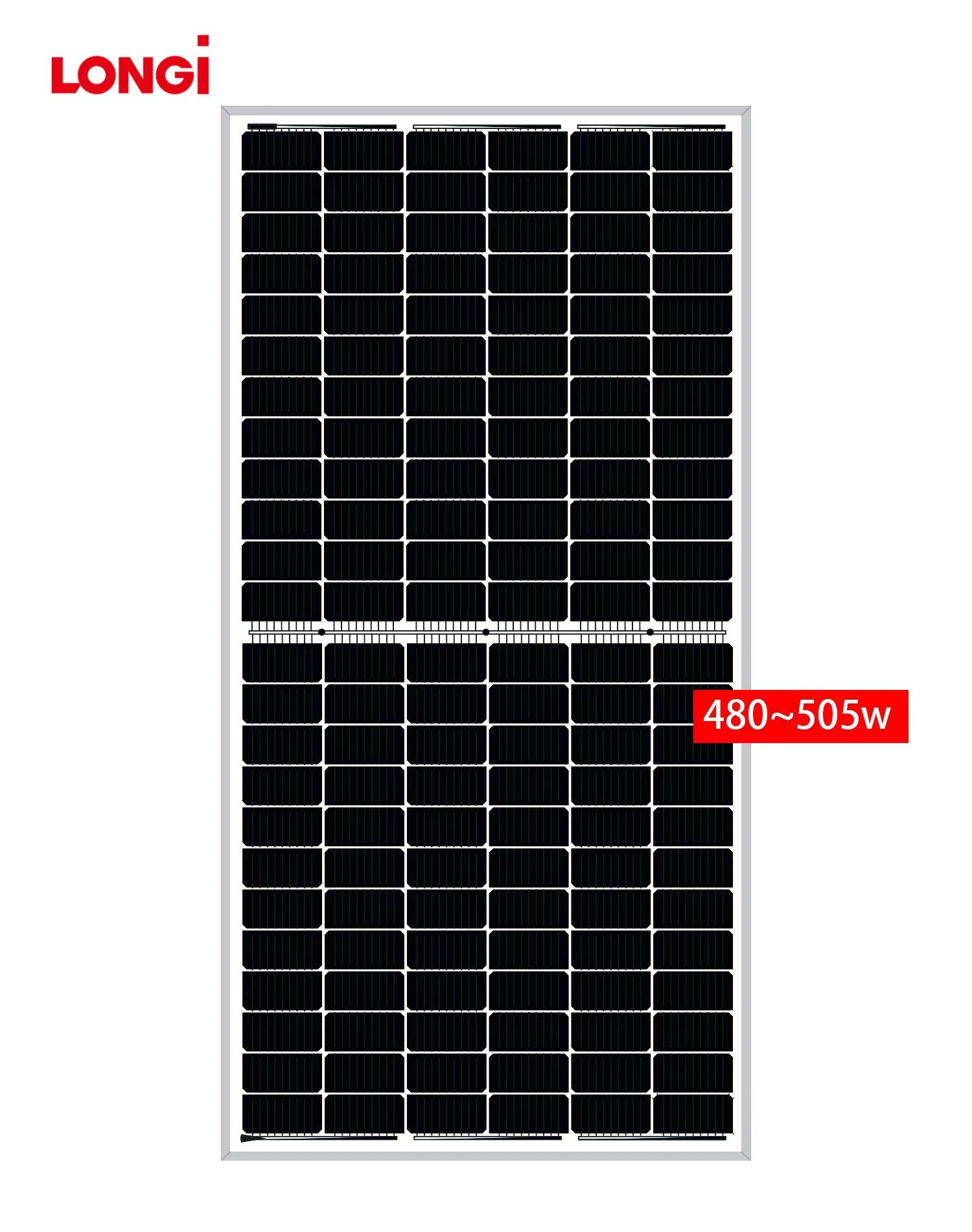 1480 Longi Jinko Perc Monocrystalline Panneau Solaire 470W 480W 500W 505W Solar Panel Module