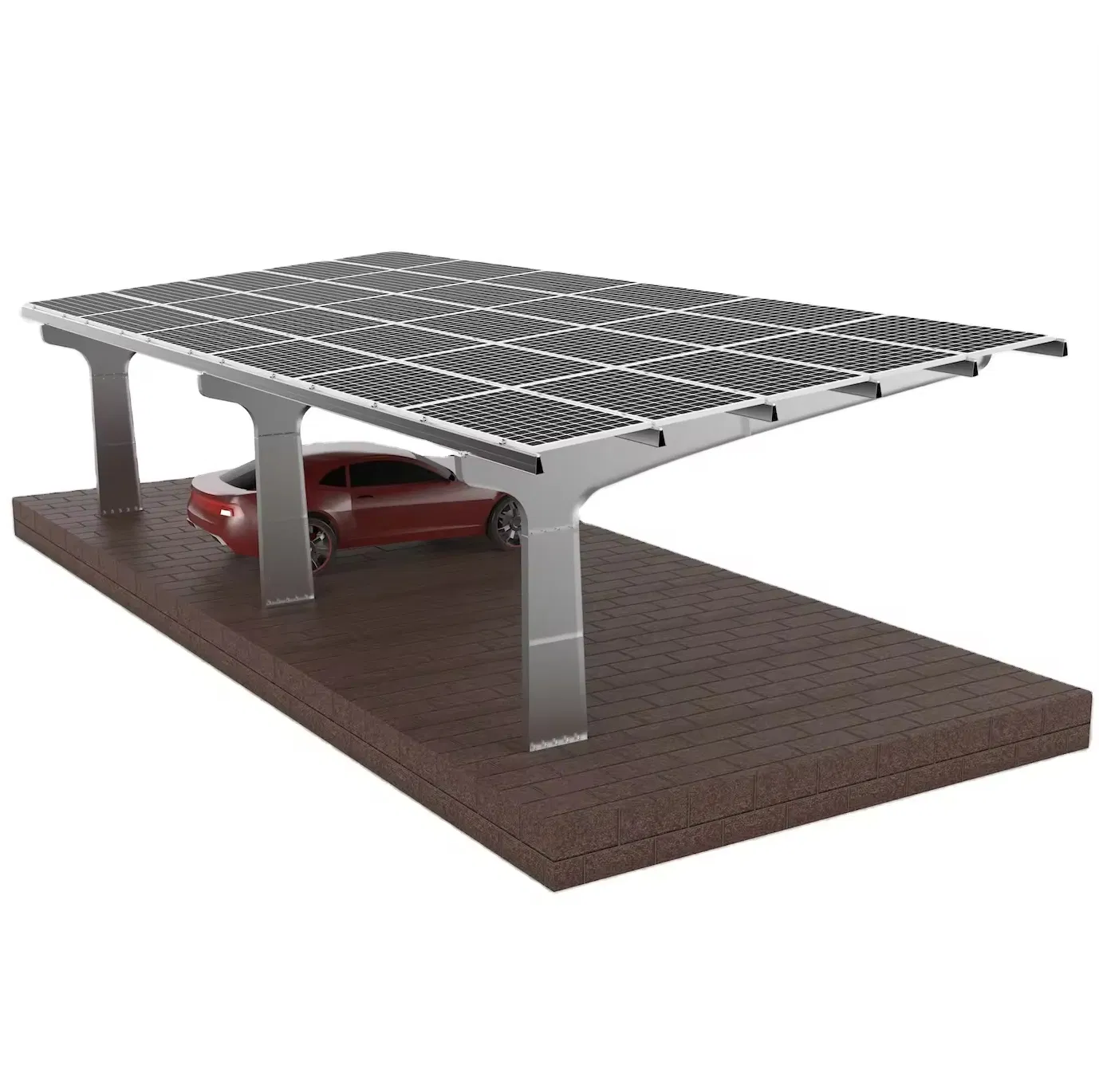 Fast Installation Solar PV Carport Racking Solar Aluminum Parking Structure