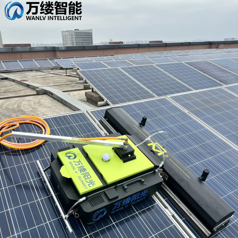 Anti-Dropping Solar Panel Cleaning Equipment Photovoltaic Robot Cleaner Dedicated to PV Plants
