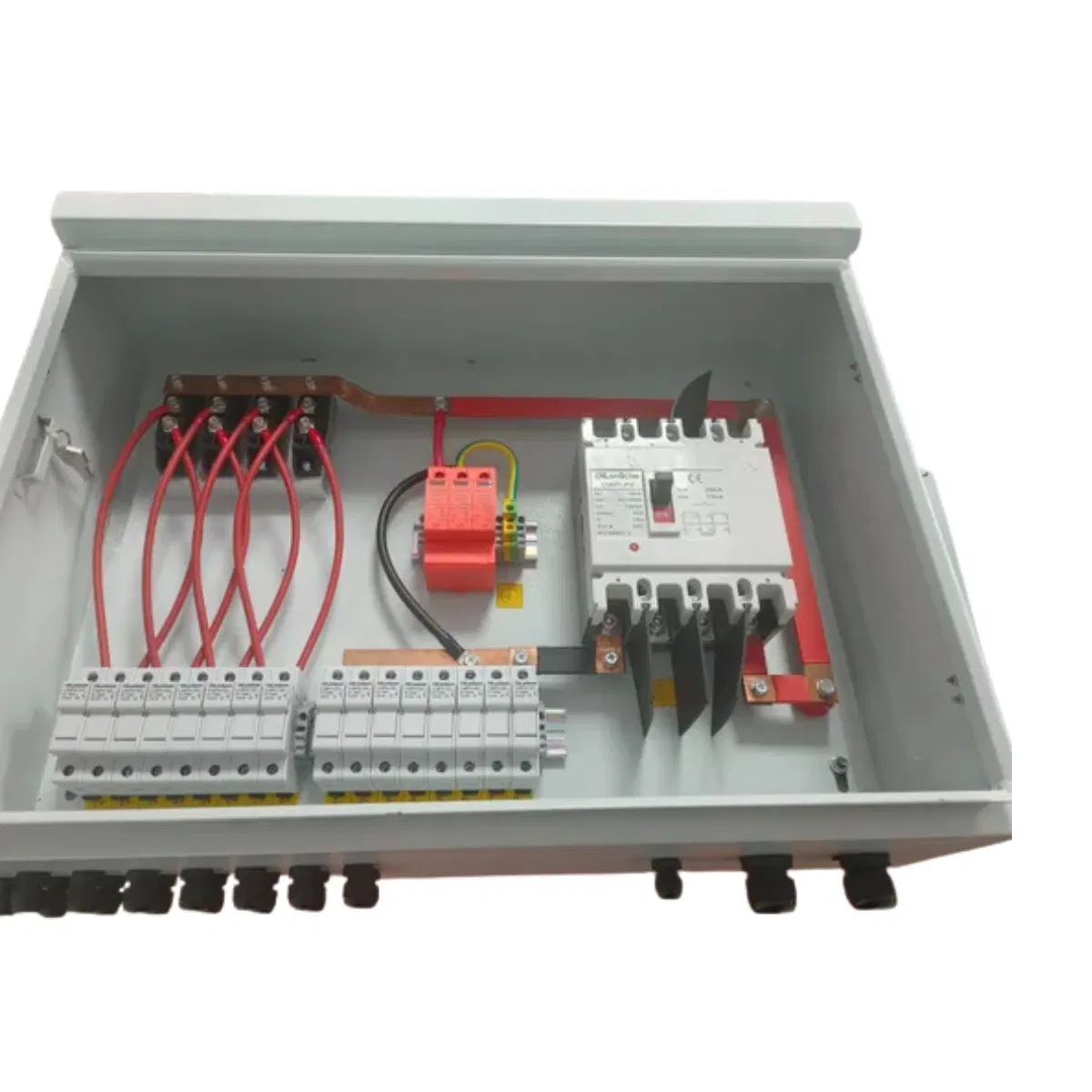 10 in 1 PV DC Combiner Box with Wiring Protection and Suit for Outdoor Harsh Environment Applications DC1000V for Solar System