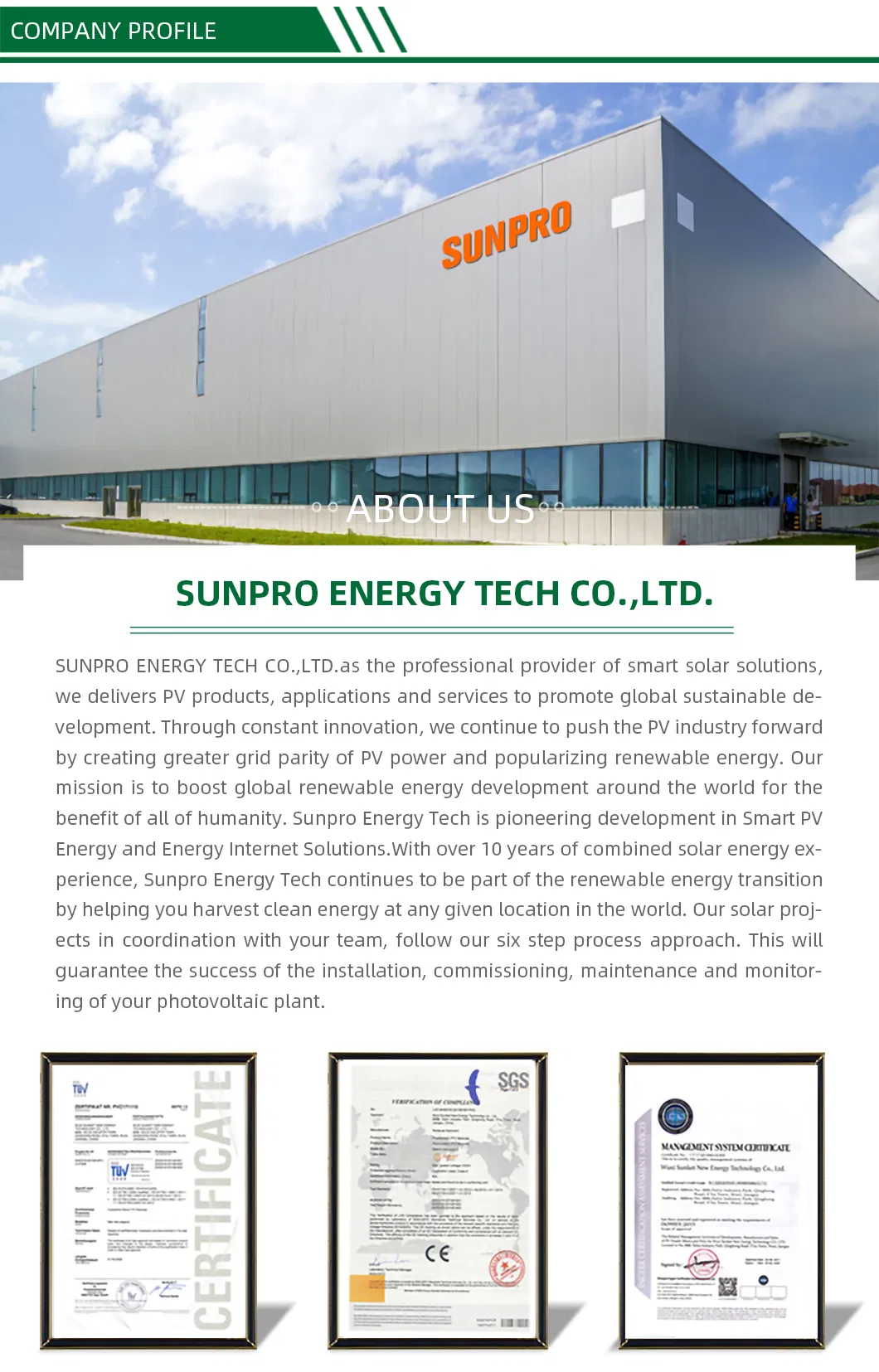 Full Product Specification Sheet