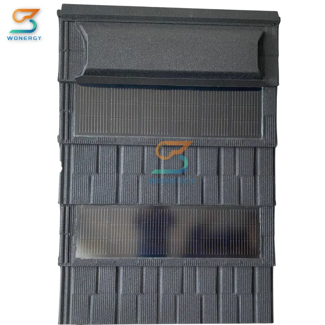 Building Integrated PV Mounting Brackets Photovoltaic Shingled Solar Panels Red Roof Tiles