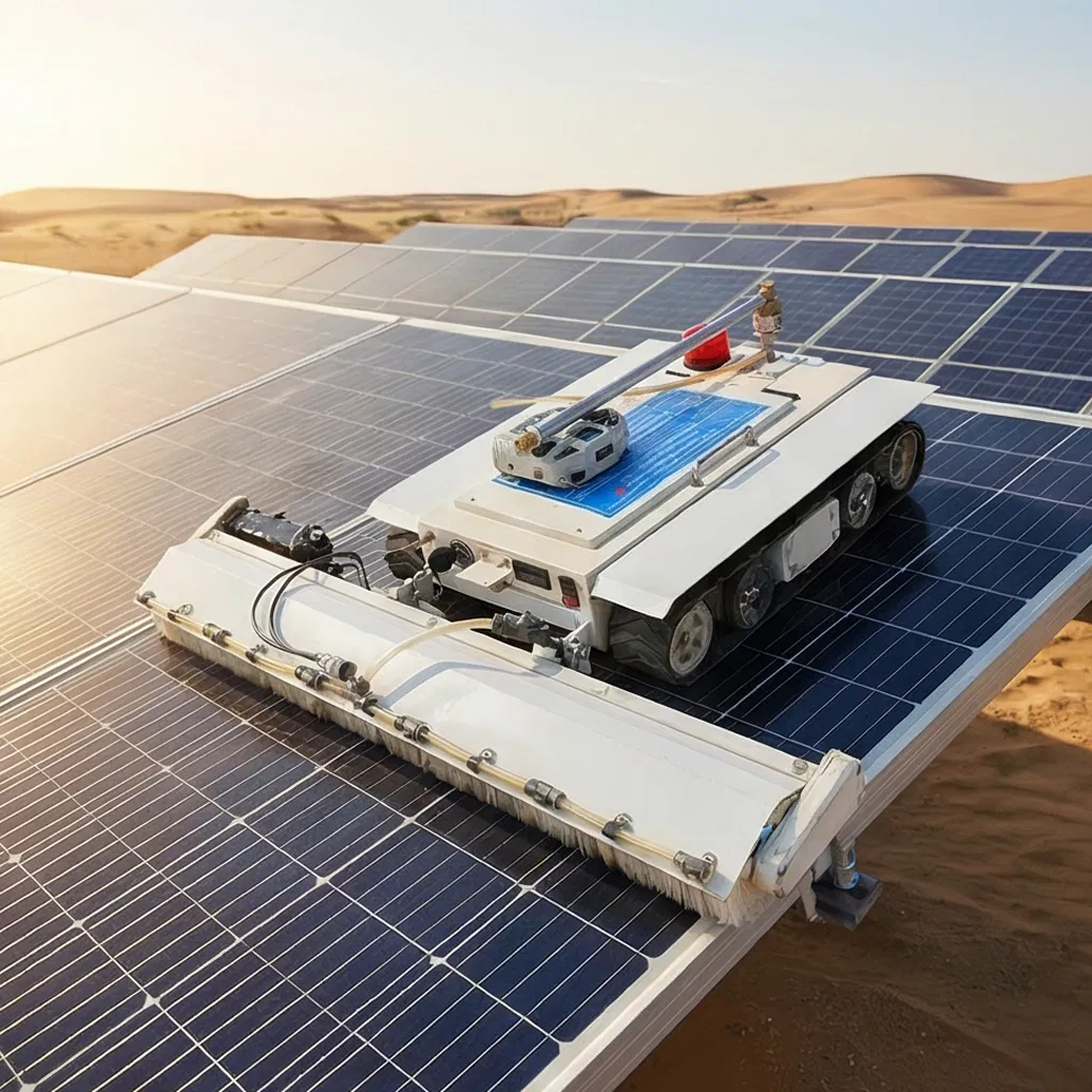 Anti-Dropping Cleaner Solar Panel Cleaning Equipment Photovoltaic Robot Dedicated to PV Plants