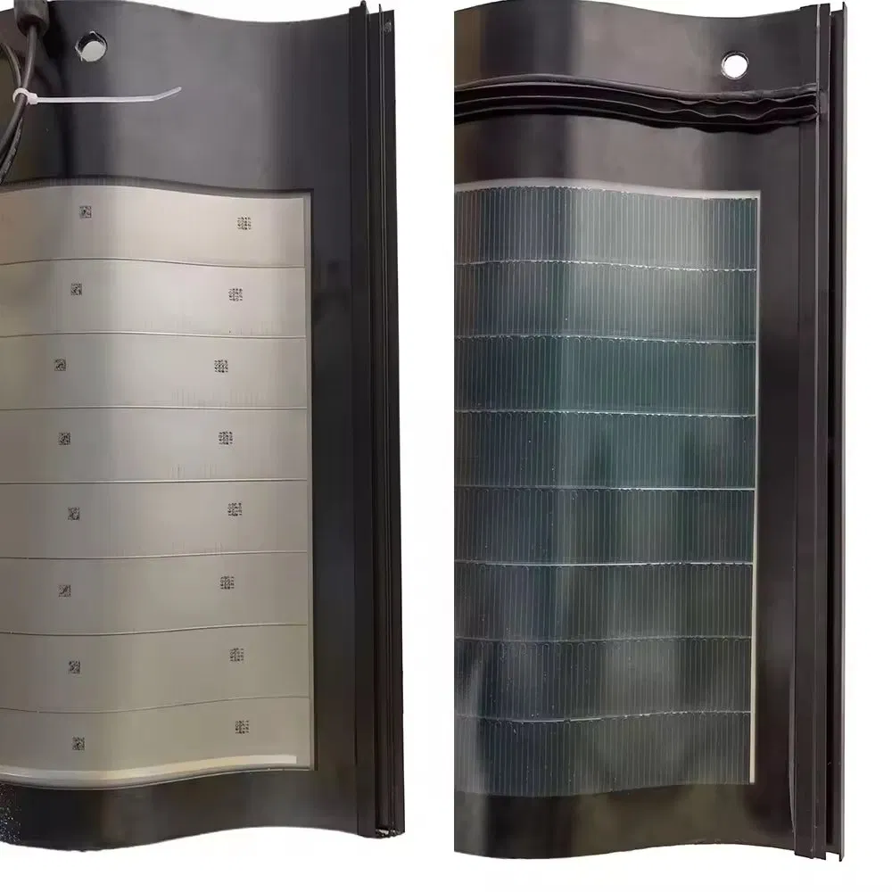 Photovoltaic Integrated Glass Panel Flat Shape Shingle Build PV Power Energy System Sheet BIPV Solar Roof Tile