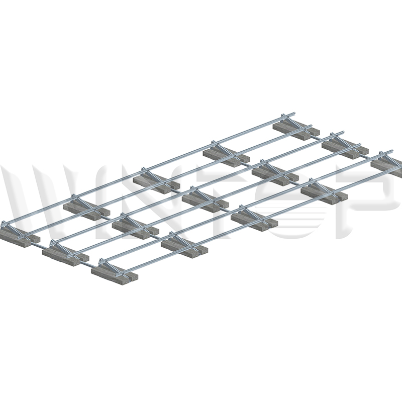 PV Flat Roof Solar Mounting Support with Ballast