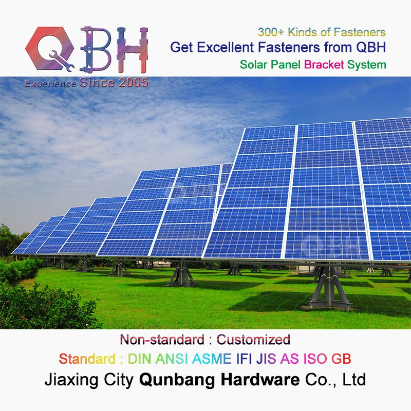 Qbh Customized Industrial Commercial Home Civil Solar Power Energy Photovoltaic PV Panel Aluminum Aluminium Extrusion Profile Pergola Bracket