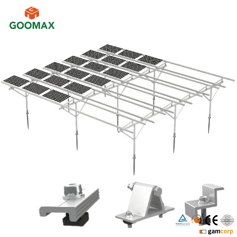 Goomax Custom Solar Panel Mounts for Ground and Pole Installation