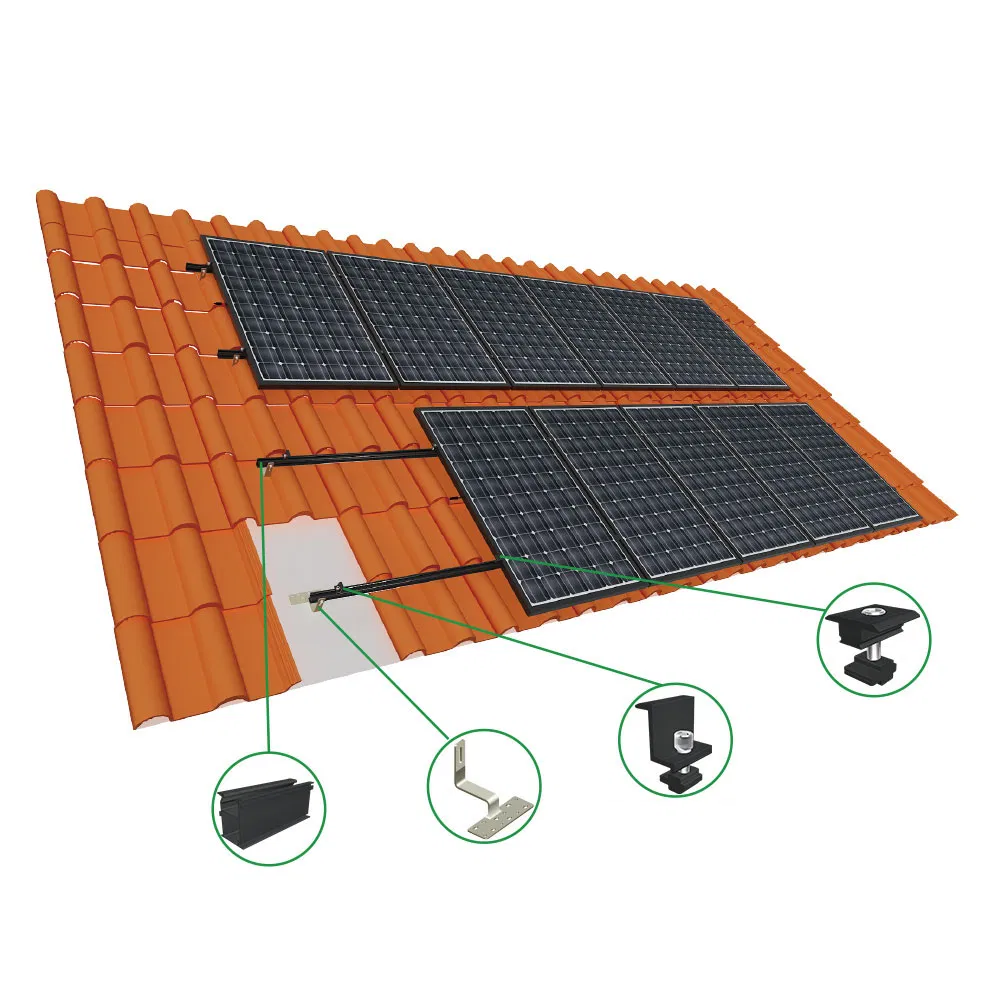 2026 5kw 10kw 20kw Solar Tile Roof Mounting Structure