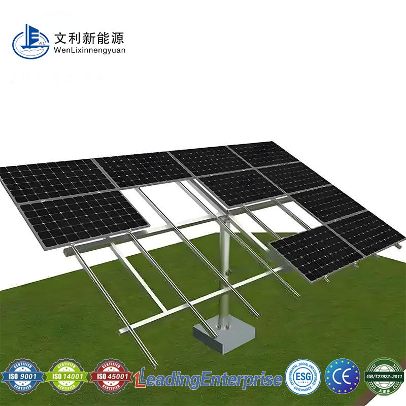 Cost Efficient Good Quality Solar Ground Mounting Bracket Zn-Al-Mg Coated Steel Photovoltaic Agricultural Greenhouse