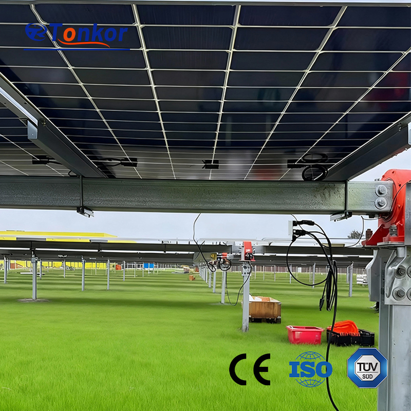 High-Precision Single Axis Solar Tracking Mount for Ground PV Systems