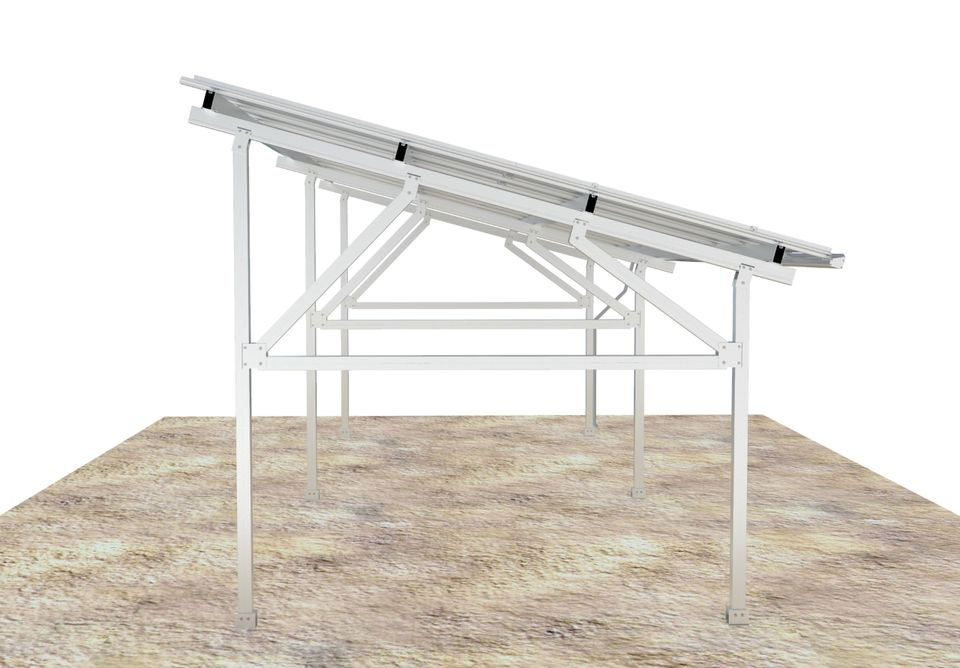 Solar Greenhouse Panel Support Frame Al6005-T5 Aluminum Steel Bracket