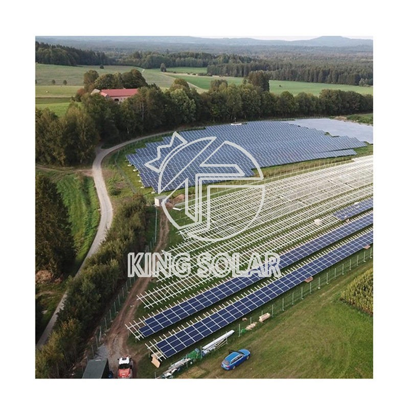 Reliable Steel Single Pole Solar Mounting Structure for Ground