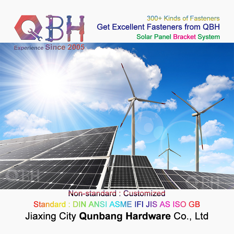 Qbh Customized Industrial Commercial Home Civil Solar Power Energy Photovoltaic PV Panel Aluminum Aluminium Extrusion Profile Pergola Bracket