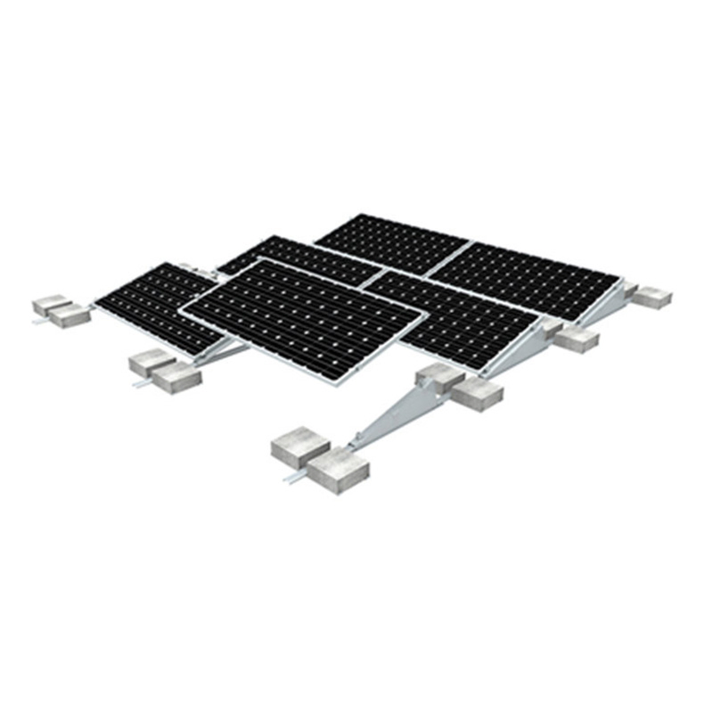 Aluminum Solar Panel Mount Structure, Solar Ballast Roof Mount on Flat Roof