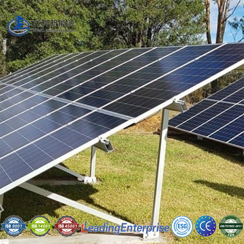 High Quality Tianjin Wenli Aluminum Solar PV Ground Mounting Stand Structure Solar Panel Pole Mount Ground Mount Bracket
