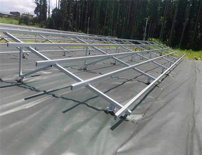 Aluminum Solar Panel Mount Structure, Solar Ballast Roof Mount on Flat Roof