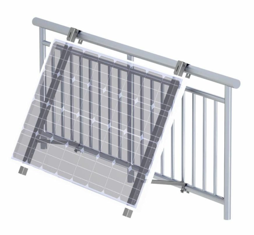 Balcony Solar Panel Mounting System PV Extension Tripod Bracket Photovoltaic Hook Solar Panel Balcony System Wall Mount