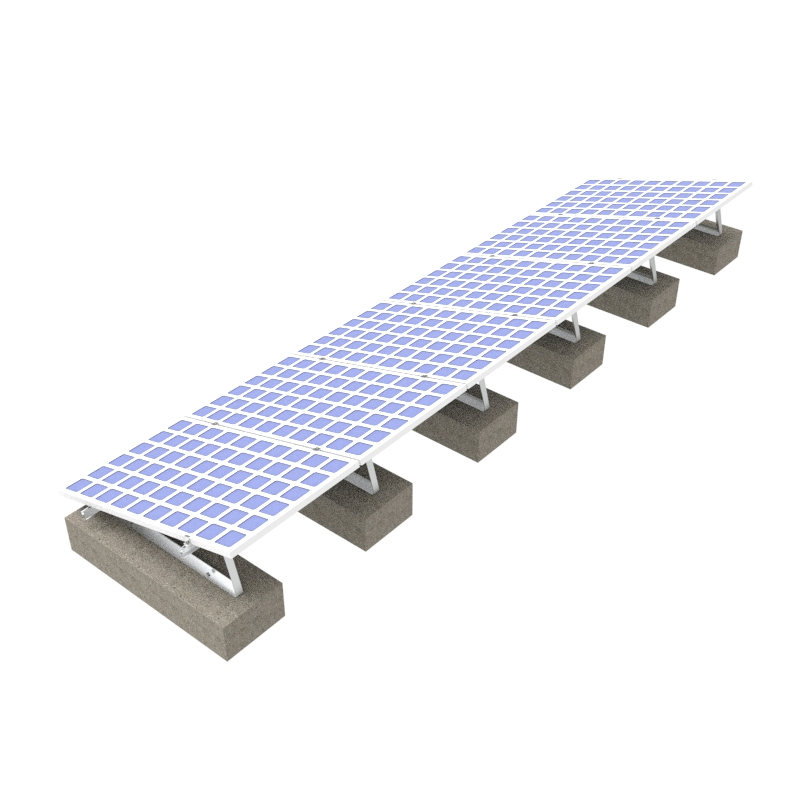 Customized Aluminum Solar Panel Mounting for Flat Roof Ballast