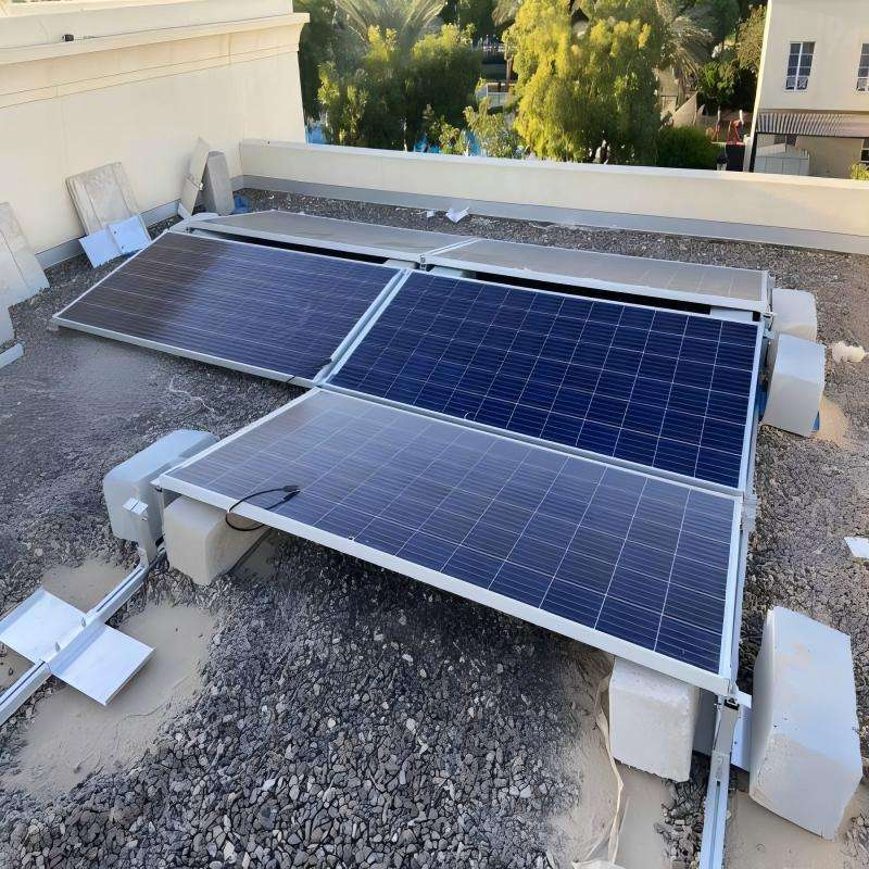 Aluminum Flat Roof Solar Panel Mounting Rack with Ballast Roof System