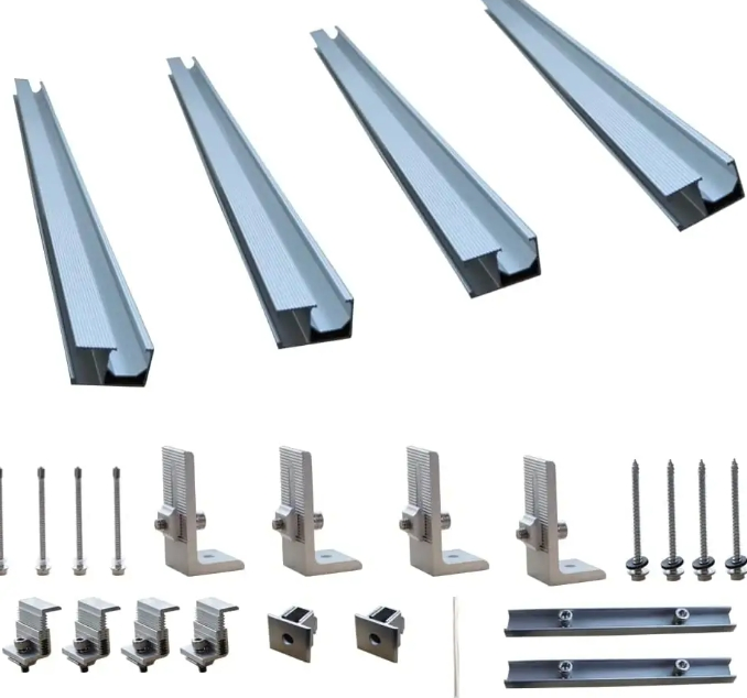 Solar Panel Concrete Roof Tile Photovoltaic Power Terrace Roof Mounting Metal Roof Racking Fixing Systems