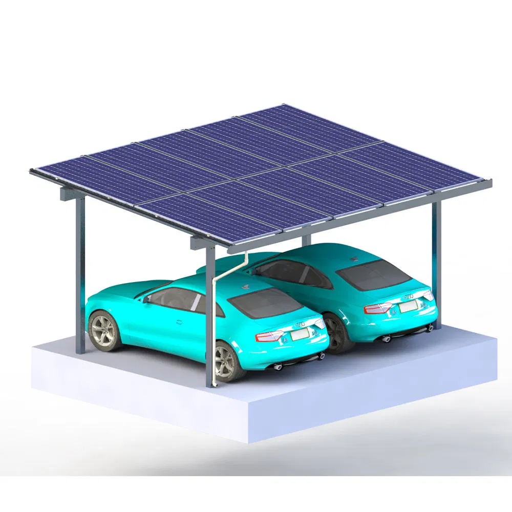 Photovoltaic Carport Garage Featuring Strong Aluminium Solar Carport Frame Canopy Mount