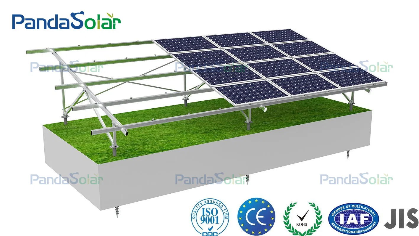 W Type Greenhouse Mounting System Alu Solar Panel Bracket for Solar Ground Mounting System