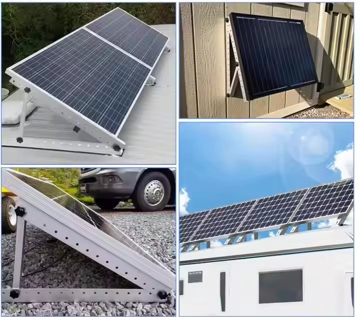 45 Inch Adjustable Solar Mounting Triangle Full Set for Balcony or Wall Solar